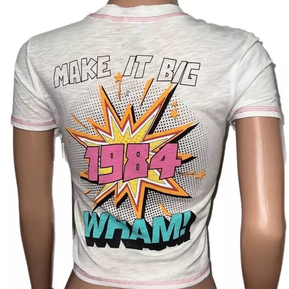 Vintage 1984 Graphic Tee - Pink and Yellow - Picture 3 of 5